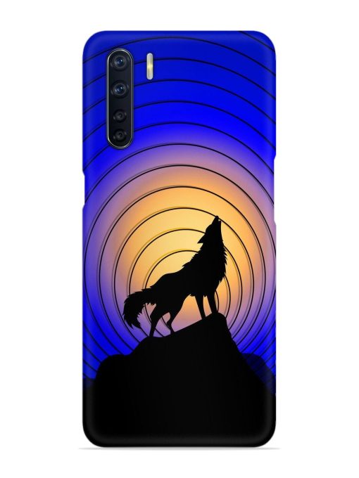 Fox Roaring Design Snap Case for Oppo F15 Zapvi