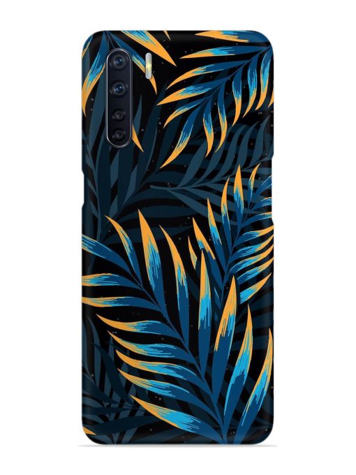 Abstract Leaf Art Snap Case for Oppo F15 Zapvi