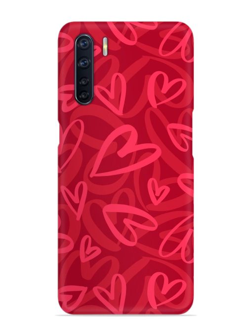 Seamless Romantic Pattern Snap Case for Oppo F15 Zapvi