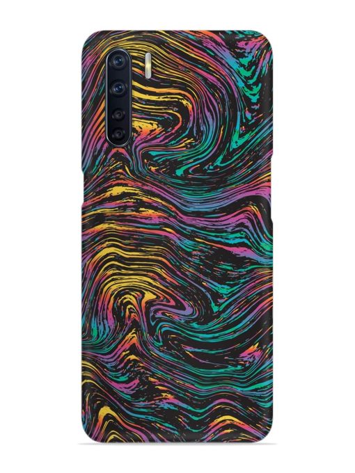 Abstract Liquid Colors Snap Case for Oppo F15 Zapvi