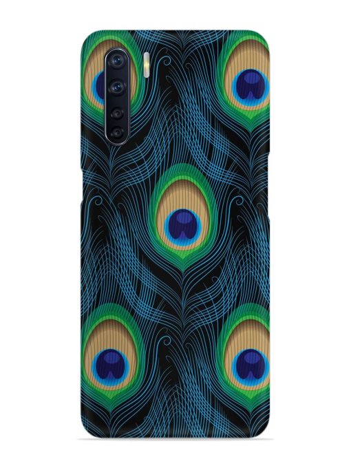 Seamless Pattern Peacock Snap Case for Oppo F15