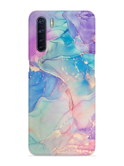 Alcohol Ink Colors Snap Case for Oppo F15 Zapvi