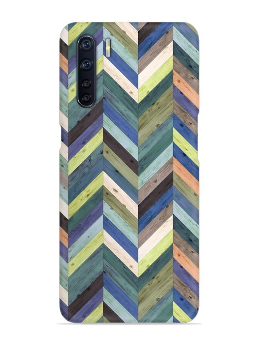 Chevron Random Color Snap Case for Oppo F15 Zapvi