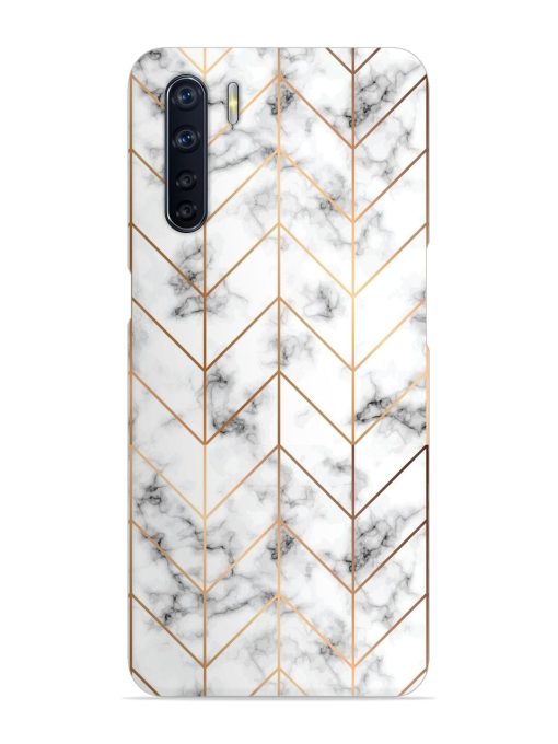 Vector Marble Texture Snap Case for Oppo F15 Zapvi