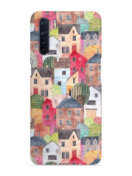 Abstract Seamless Pattern Snap Case for Oppo F15 Zapvi