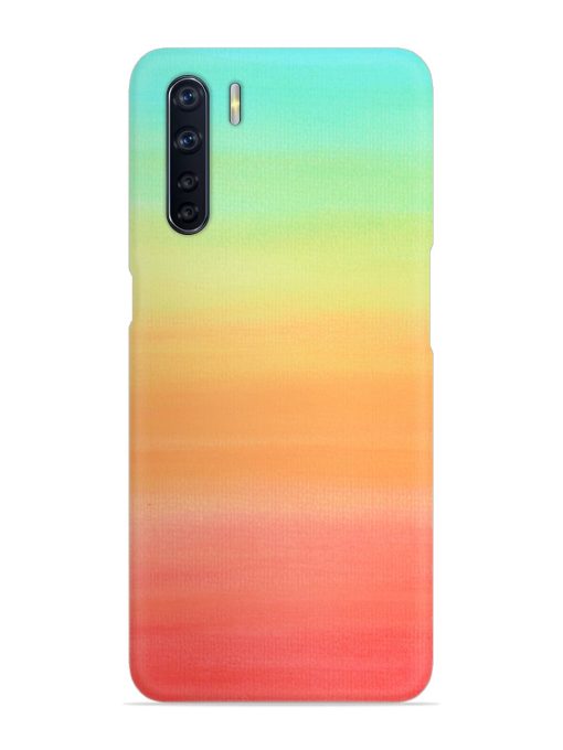 Background Sky Watercolor Snap Case for Oppo F15 Zapvi