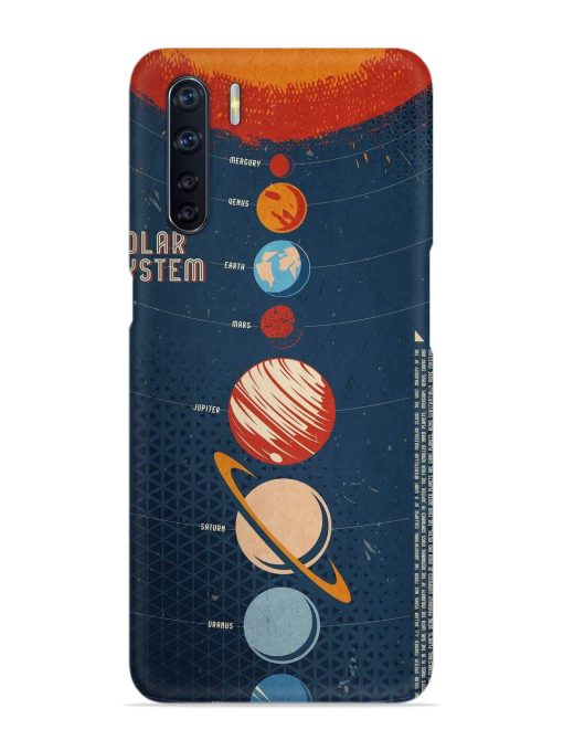 Solar System Vector Snap Case for Oppo F15 Zapvi