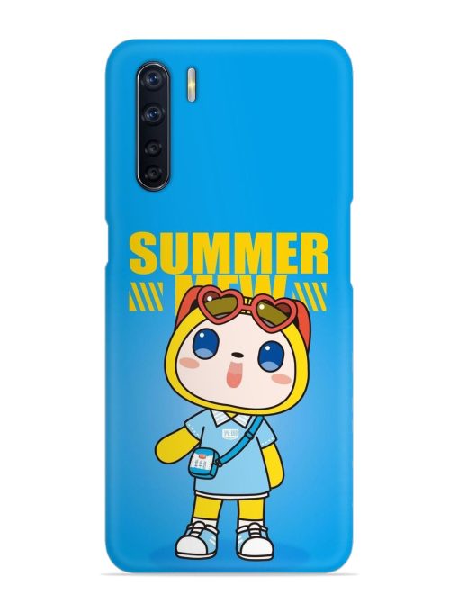 Summer Mew Cartoon Snap Case for Oppo F15