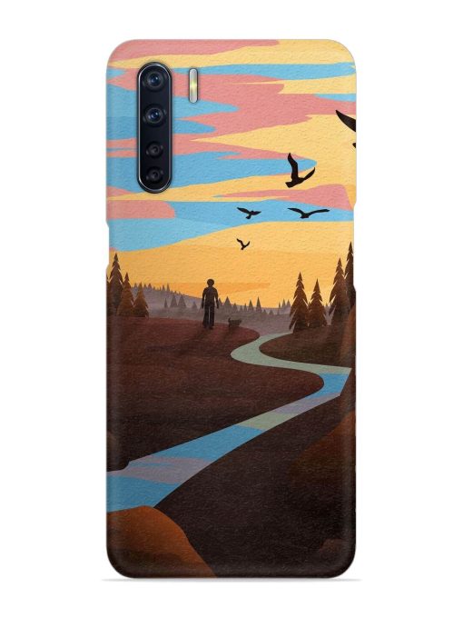 Natural Landscape Art Snap Case for Oppo F15