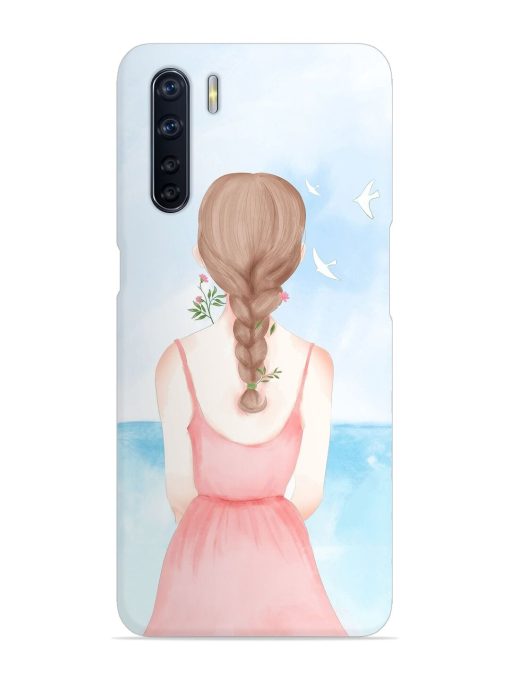 Watercolor Girl Vector Snap Case for Oppo F15