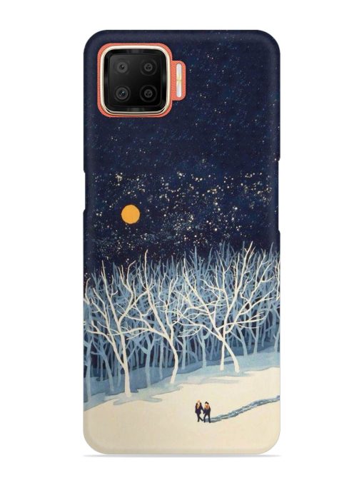 Full Moon Snowshoe Tour Snap Case for Oppo F17 Zapvi