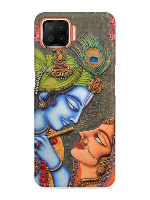 Lord Radha Krishna Flute Art Snap Case for Oppo F17 Zapvi