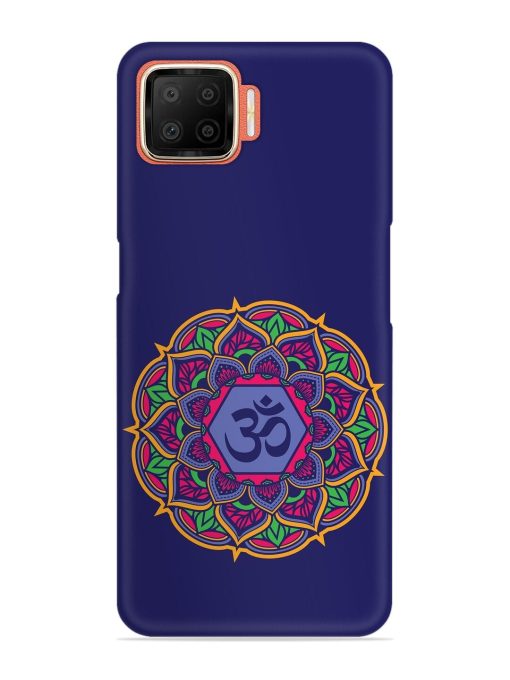 Om Mandala Art Blue Snap Case for Oppo F17