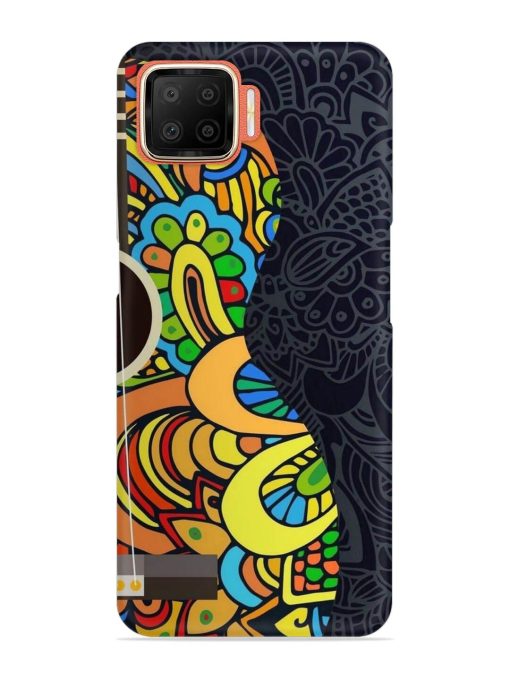 Guitar Vector Art Snap Case for Oppo F17 Zapvi