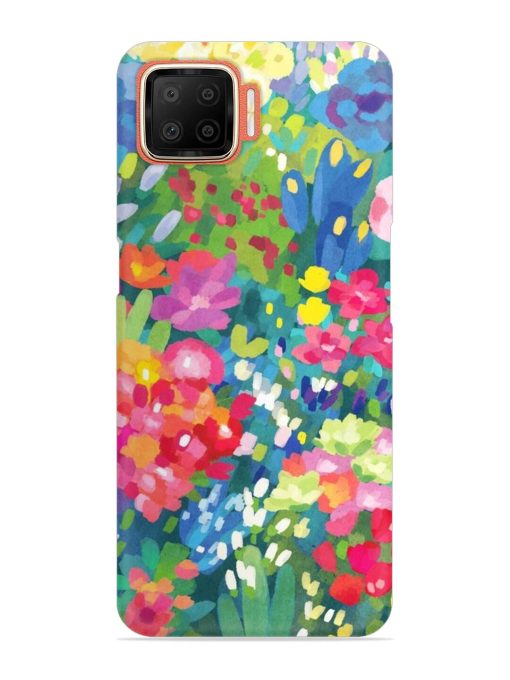 Watercolor Flower Art Snap Case for Oppo F17