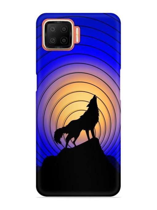 Fox Roaring Design Snap Case for Oppo F17 Zapvi