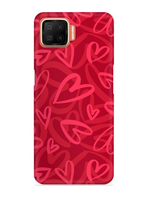 Seamless Romantic Pattern Snap Case for Oppo F17