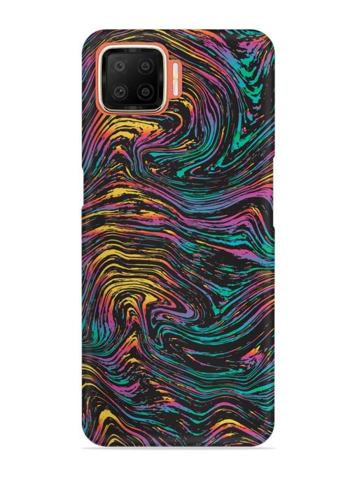 Abstract Liquid Colors Snap Case for Oppo F17 Zapvi