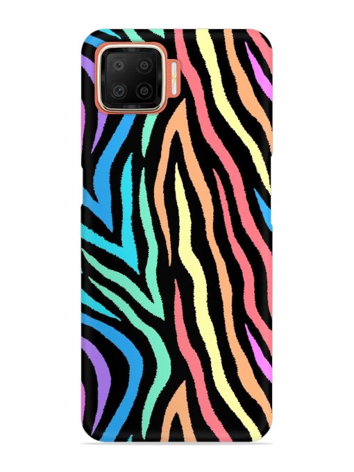 Colorful Abstract Zebra Snap Case for Oppo F17