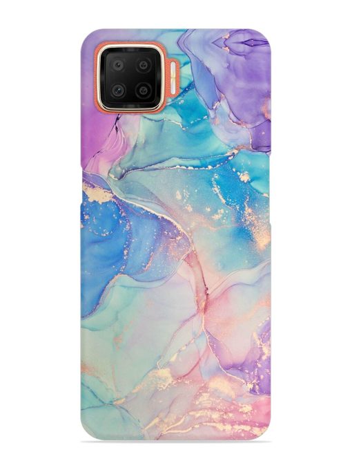 Alcohol Ink Colors Snap Case for Oppo F17 Zapvi