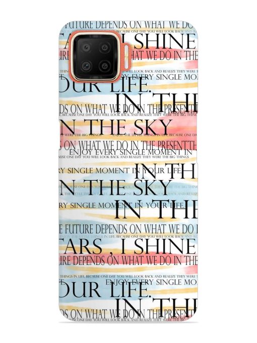 Seamless Slogans Pattern Snap Case for Oppo F17 Zapvi