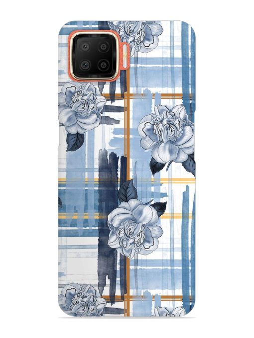 Watercolor Pattern Rose Snap Case for Oppo F17