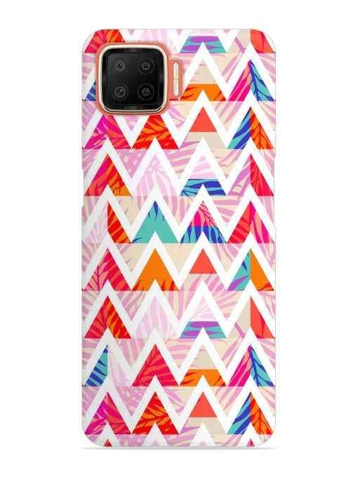 Abstract Triangle Background Snap Case for Oppo F17 Zapvi