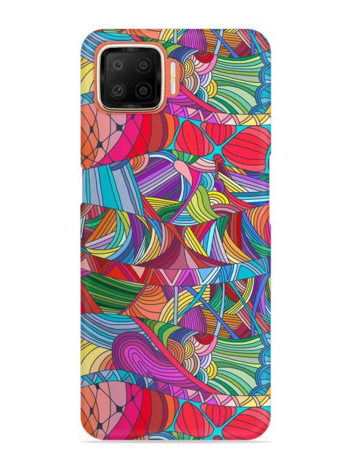 Seamless Patterns Hand Drawn Snap Case for Oppo F17