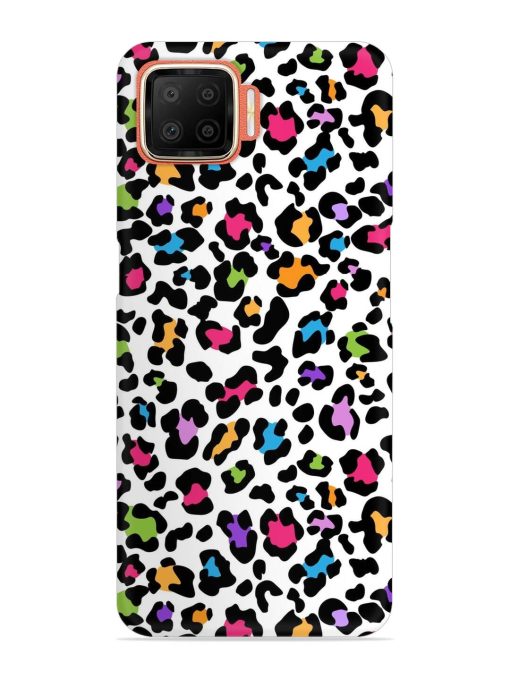 Seamless Leopard Pattern Snap Case for Oppo F17