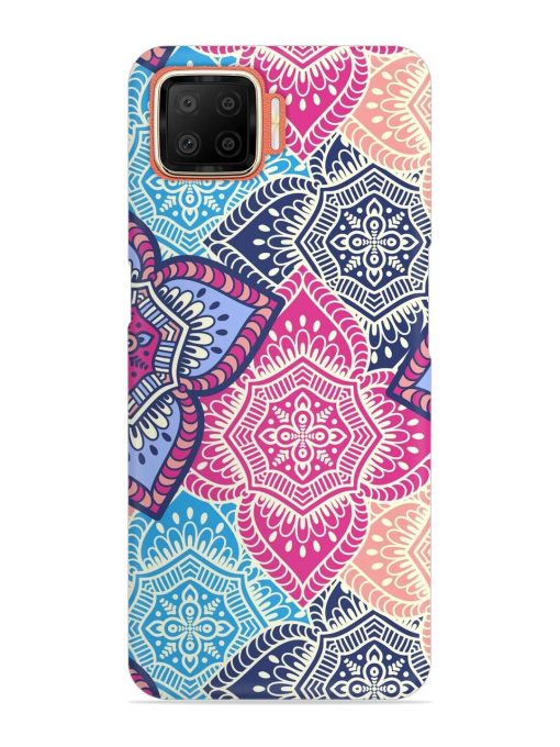 Ethnic Floral Seamless Snap Case for Oppo F17 Zapvi