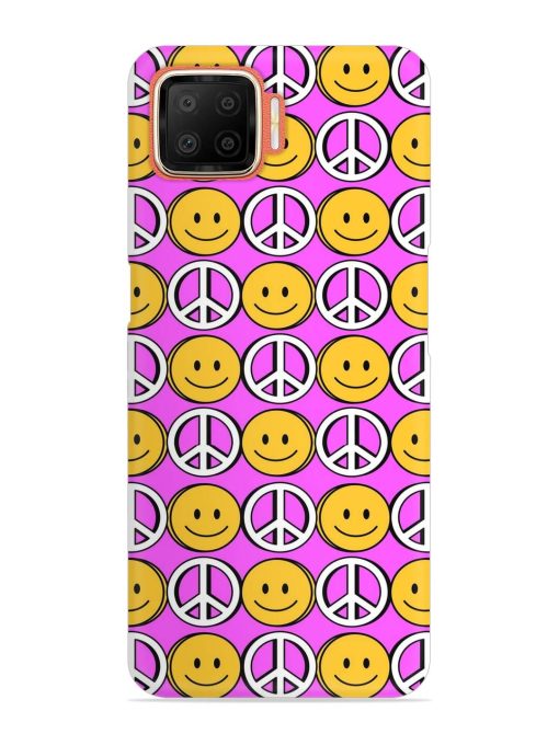 Smiley Face Peace Snap Case for Oppo F17