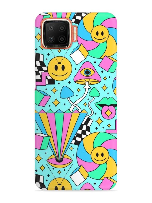 Trippy Rainbow 60S Snap Case for Oppo F17