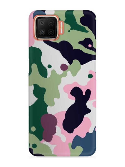 Seamless Funky Camouflage Snap Case for Oppo F17 Zapvi