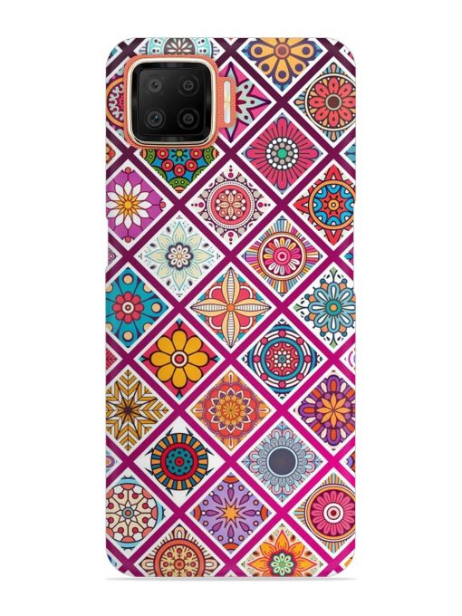 Seamless Tile Pattern Snap Case for Oppo F17 Zapvi