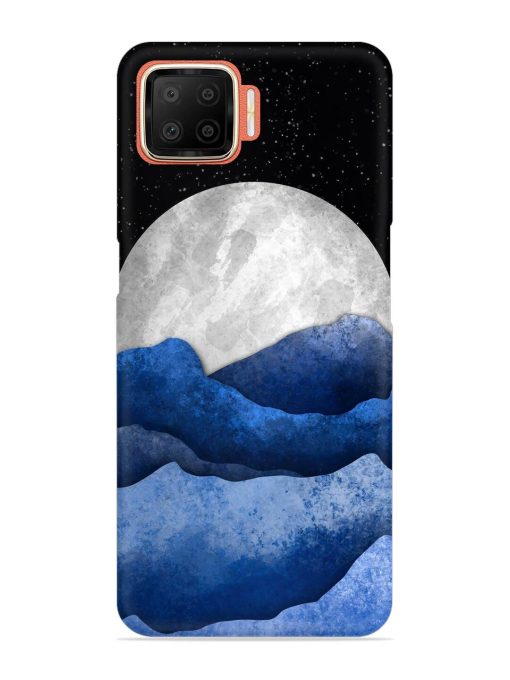 Full Moon Mountain Vector Snap Case for Oppo F17 Zapvi