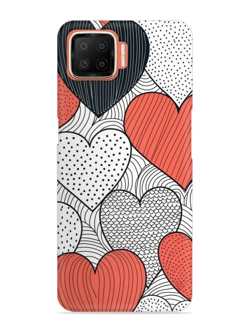 Girly Heart Seamless Snap Case for Oppo F17