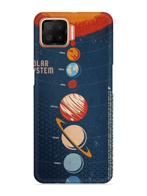 Solar System Vector Snap Case for Oppo F17 Zapvi