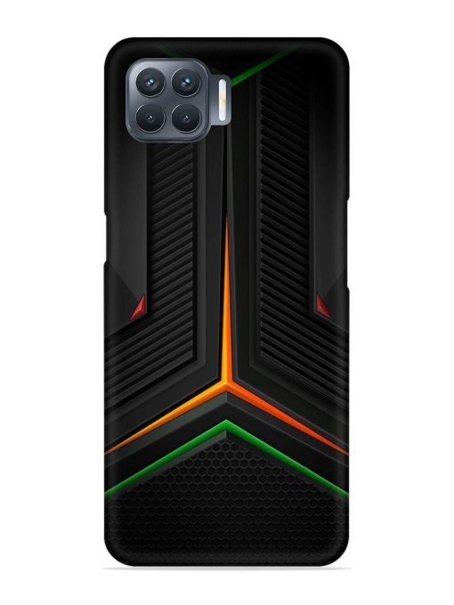 Orange Triangle Light Snap Case for Oppo F17 Pro