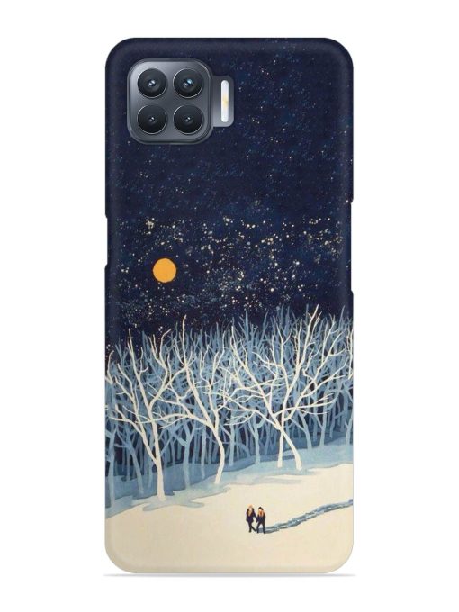 Full Moon Snowshoe Tour Snap Case for Oppo F17 Pro Zapvi