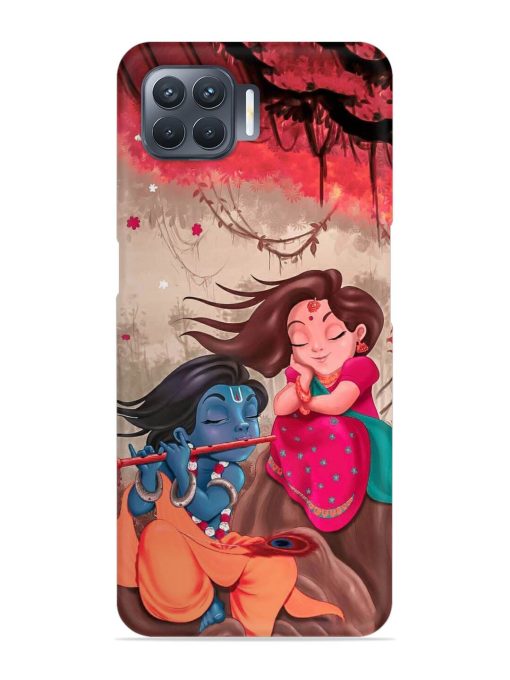 Radhe Krishna Water Art Snap Case for Oppo F17 Pro Zapvi