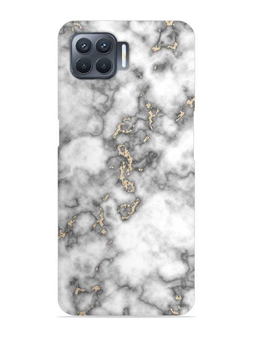 Gray And Gold Marble Snap Case for Oppo F17 Pro