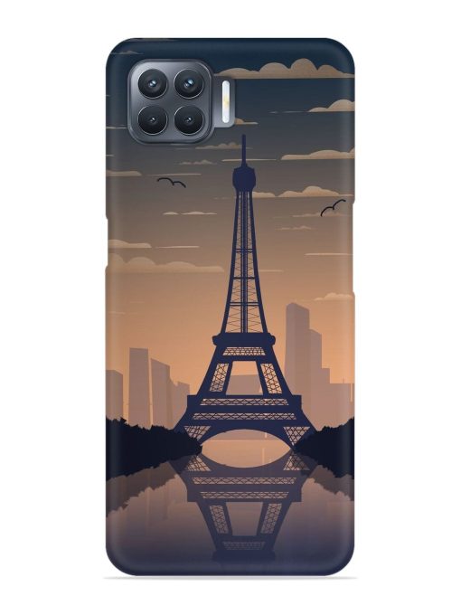 France Paris Eiffel Tower Gradient Snap Case for Oppo F17 Pro