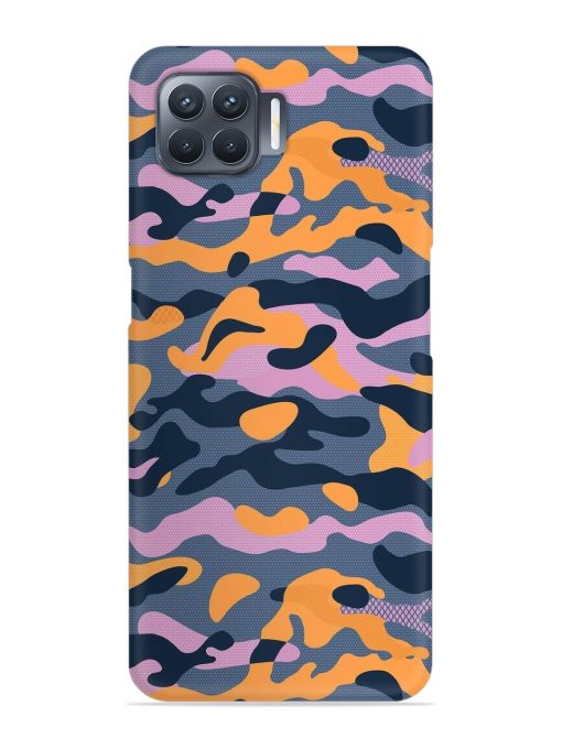 Camouflage Army Military English Orange Art Snap Case for Oppo F17 Pro Zapvi