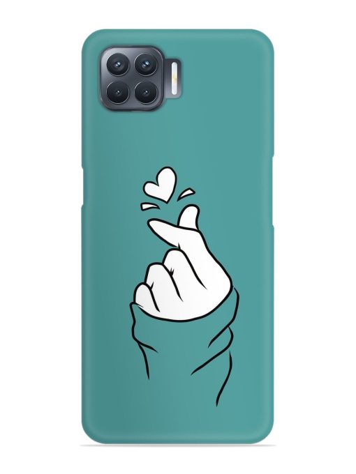 Korean Heart Sign Art Snap Case for Oppo F17 Pro