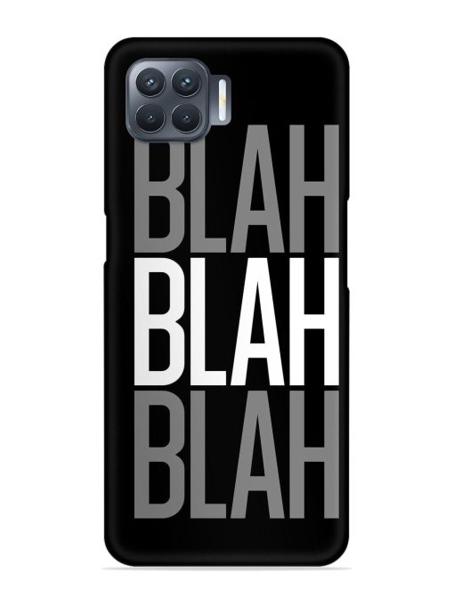 Blah Blah Blah Wallpaper Snap Case for Oppo F17 Pro Zapvi