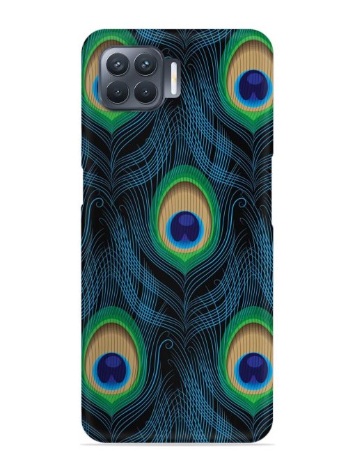 Seamless Pattern Peacock Snap Case for Oppo F17 Pro Zapvi