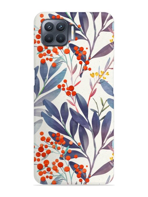 Seamless Floral Pattern Snap Case for Oppo F17 Pro Zapvi