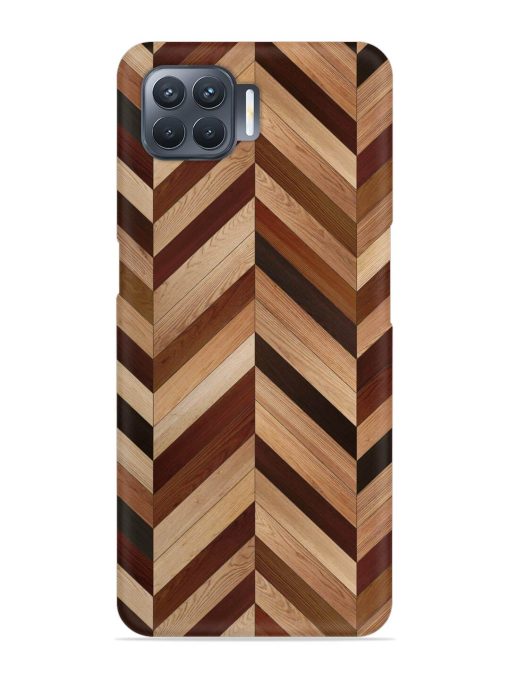 Seamless Wood Parquet Snap Case for Oppo F17 Pro Zapvi