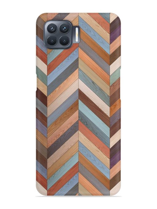 Seamless Wood Parquet Snap Case for Oppo F17 Pro Zapvi