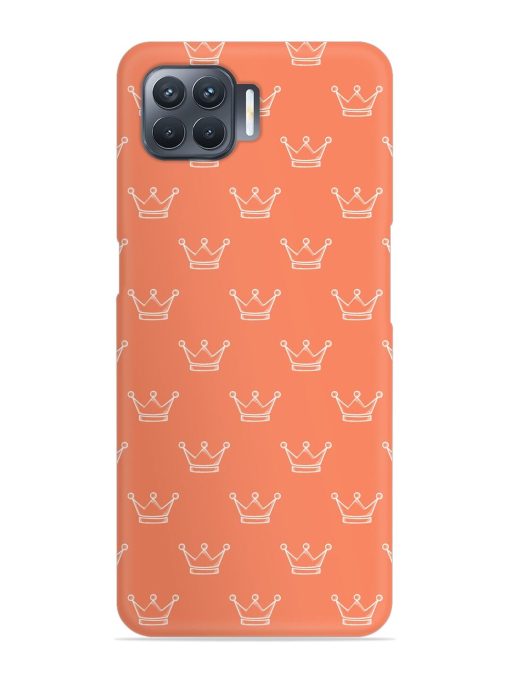 Hand Drawn Crown Snap Case for Oppo F17 Pro